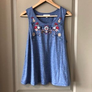 Like new boho embroidered top!!